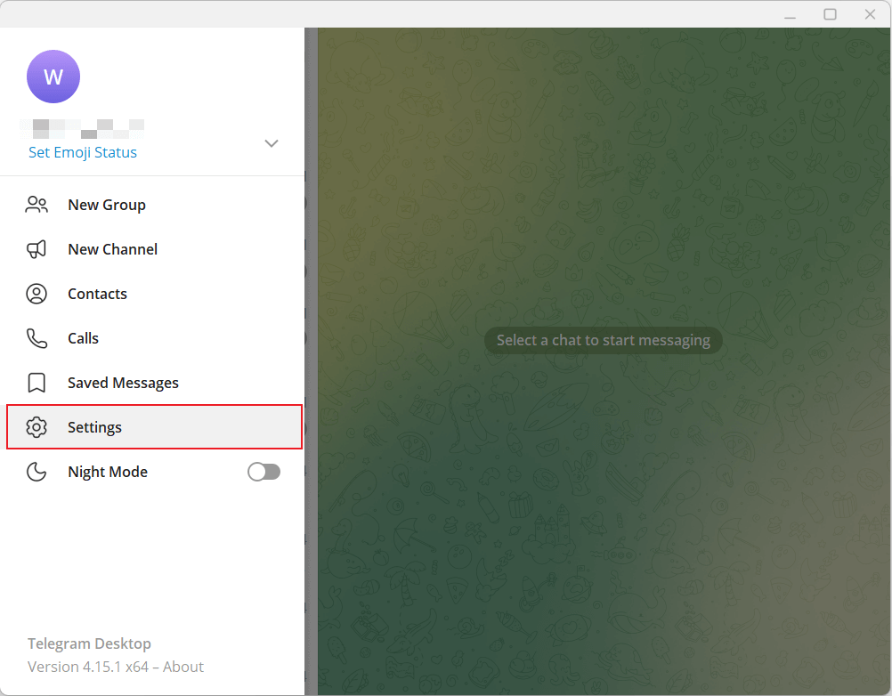 click setting