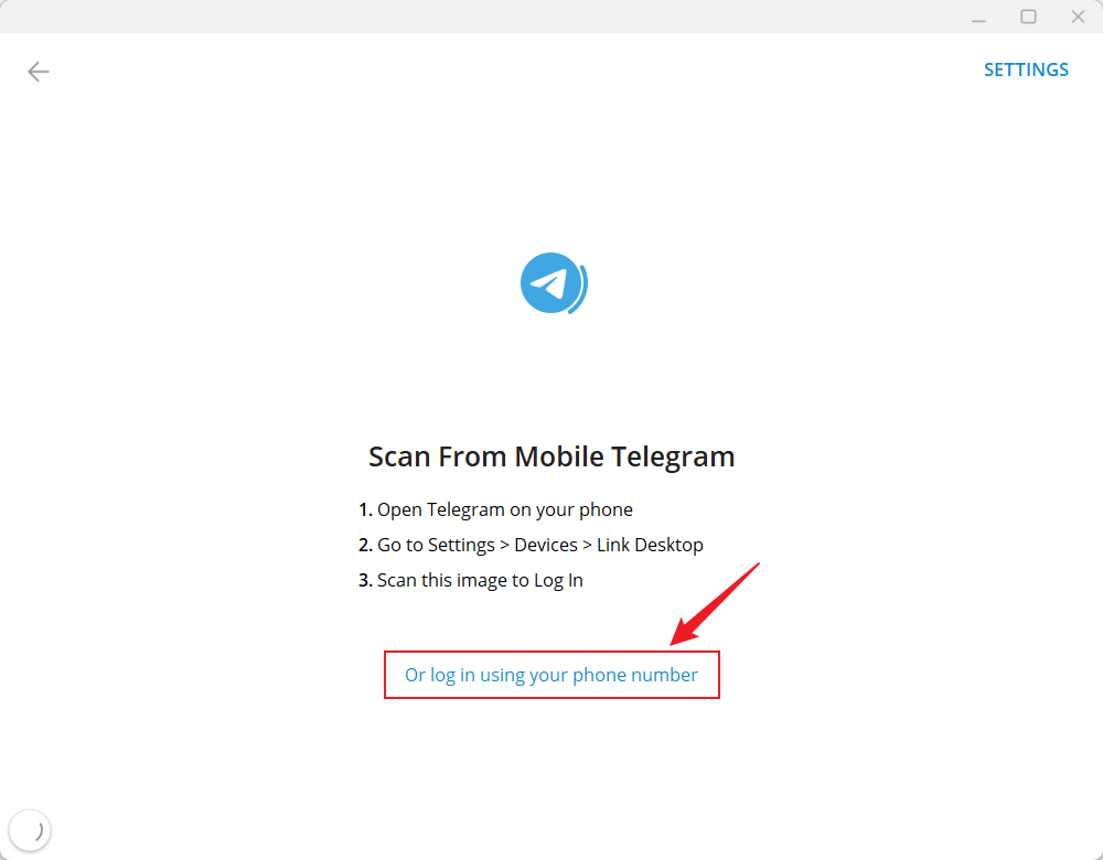 select add account with phone
